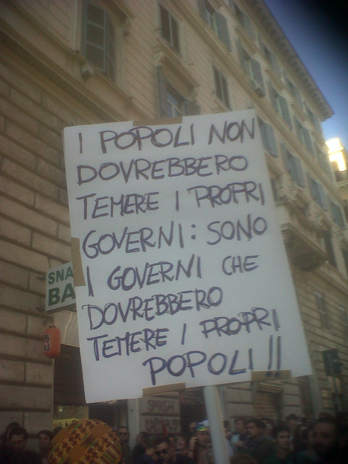 I governi che dovrebbero temere i popoli