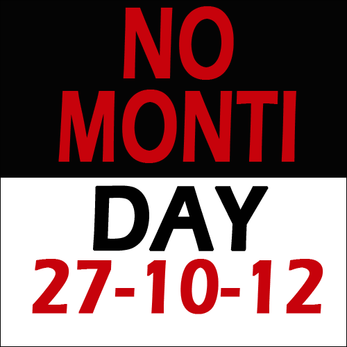 NO MONTI DAY – Manifestazione a Roma