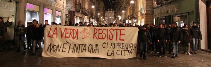 Comunicato in seguito allo sgombero della residenza Verdi 15 Occupata