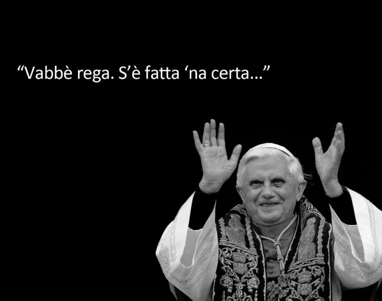 L’abdicazione del Papa tedesco