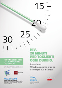 PLUS Onlus: Test salivari per Hiv a Bologna