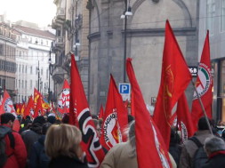 Corteo contro la guerra a Milano