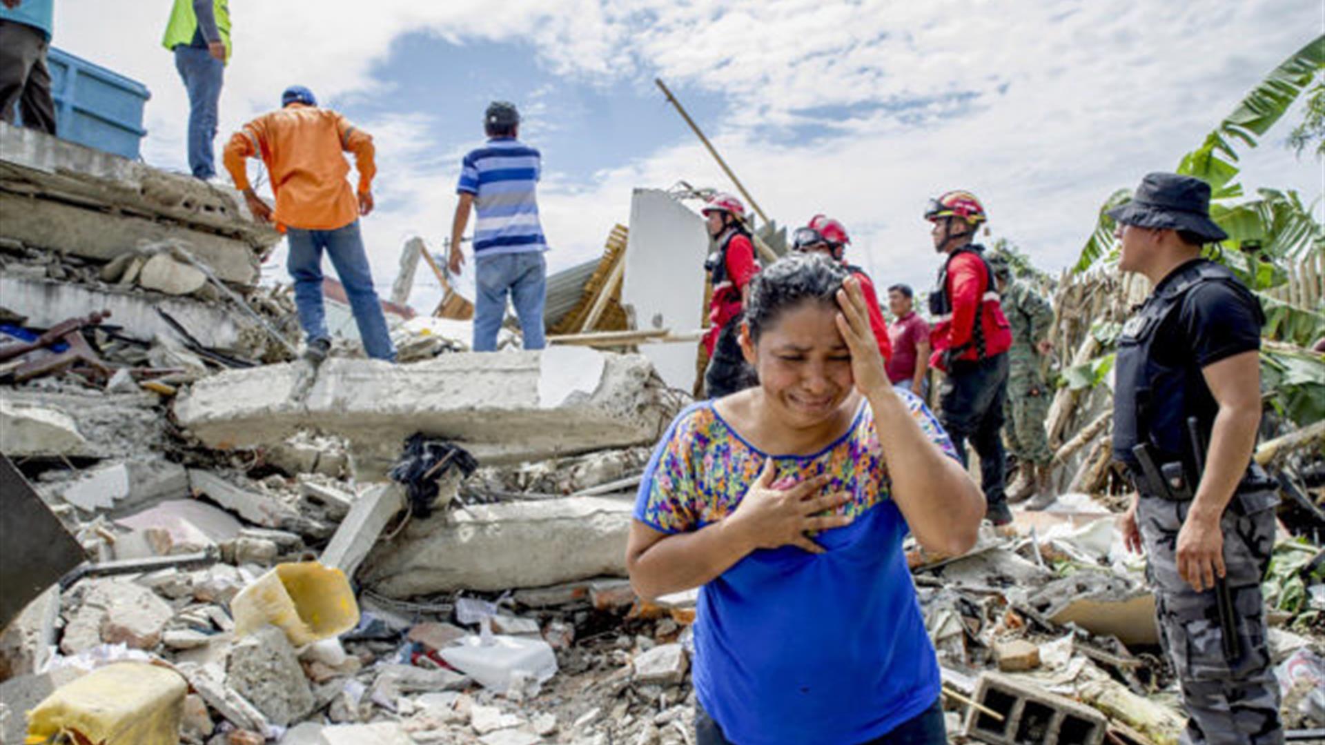 TERREMOTO ECUADOR : Parte la raccolta internazionale di fondi